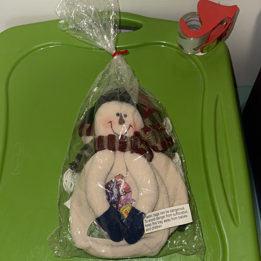 Goodie bag snowmen stuffers gift giving snowman 3 pack